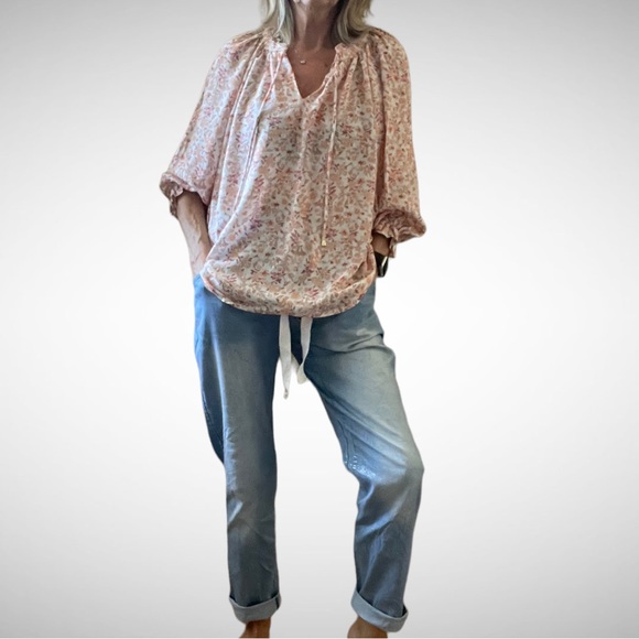 Joie Boho Floral Print Blouse S - Picture 3 of 10